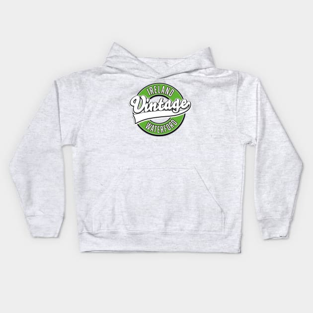 ireland Waterford vintage logo Kids Hoodie by nickemporium1